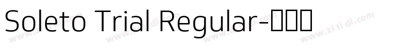 Soleto Trial Regular字体转换